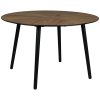 Dutchbone Ronde Eettafel 'Clover' Notenhout