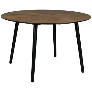 Dutchbone Ronde Eettafel 'Clover' Notenhout