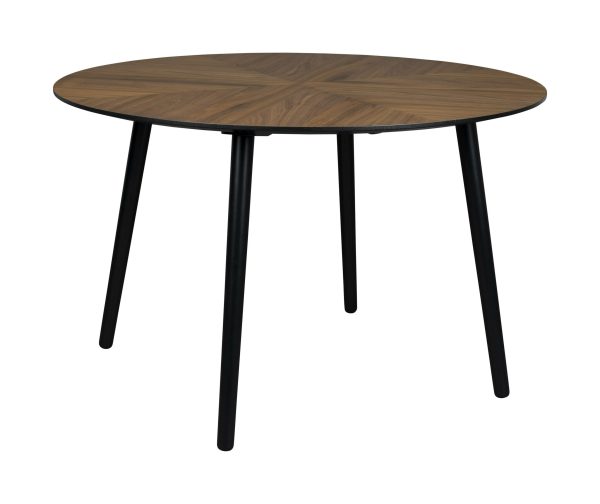 Dutchbone Ronde Eettafel 'Clover' Notenhout