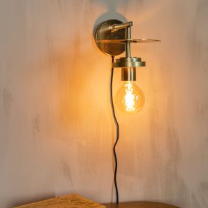 Dutchbone Wandlamp 'Aden' kleur Brass