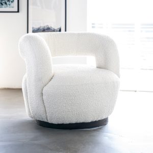 Eleonora Draaifauteuil 'Sharon' Bouclé