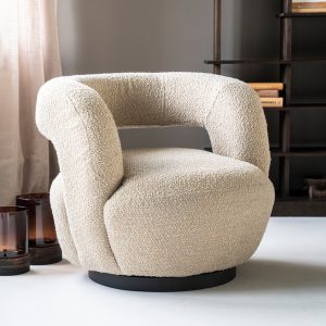 Eleonora Draaifauteuil 'Sharon' Bouclé