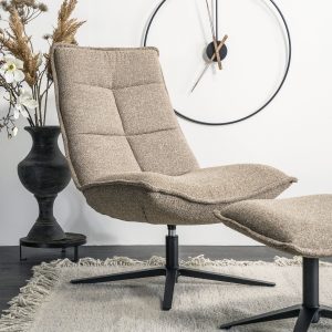 Eleonora Fauteuil 'Marcus' met voetenbank