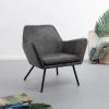 Fauteuil 'Stefan' kleur donkergrijs