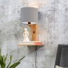 GOOD&MOJO Wandlamp 'Andes' Bamboe en Eco linnen