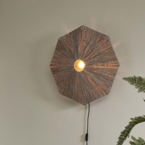 GOOD&MOJO Wandlamp 'Panama' Raffia