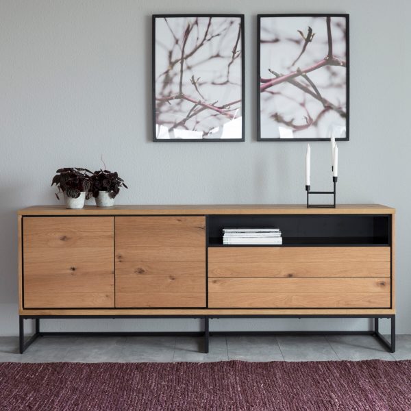 Interstil Dressoir 'Dalarna' Eiken 198cm