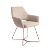 Jesper Home Eetkamerstoel 'Yanai' Beehive Rose Gold