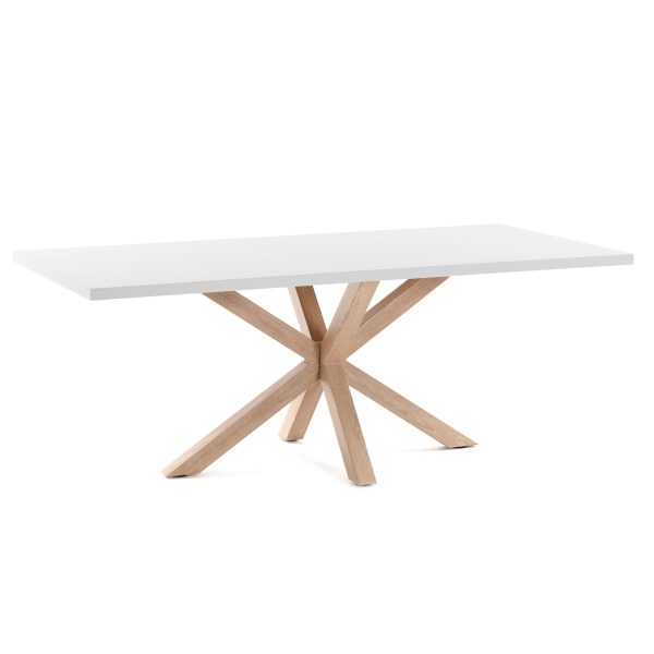 Kave Home Eettafel 'Argo' Eiken/Wit