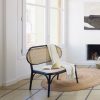 Kave Home Fauteuil 'Doriane' Iepenhout en Rotan