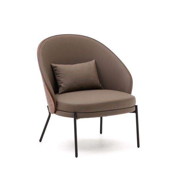 Kave Home Fauteuil 'Eamy' Lederlook