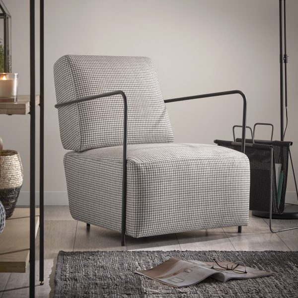 Kave Home Fauteuil 'Gamer' kleur Pied-de-poule