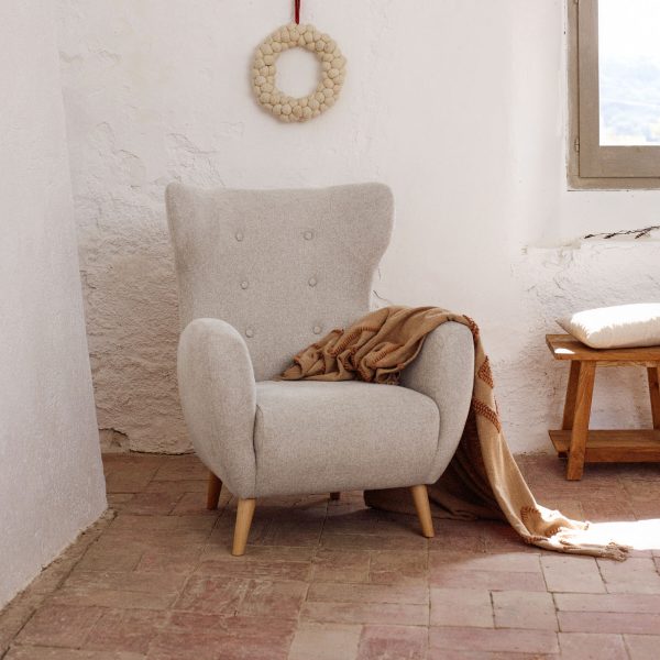 Kave Home Fauteuil 'Patio' kleur Beige