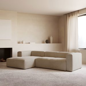 Kave Home Loungebank 'Blok' Links 300cm