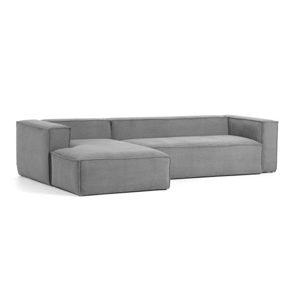 Kave Home Loungebank 'Blok' Rib