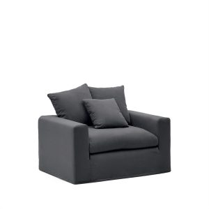 Kave Home Loveseat 'Nora' kleur Antraciet