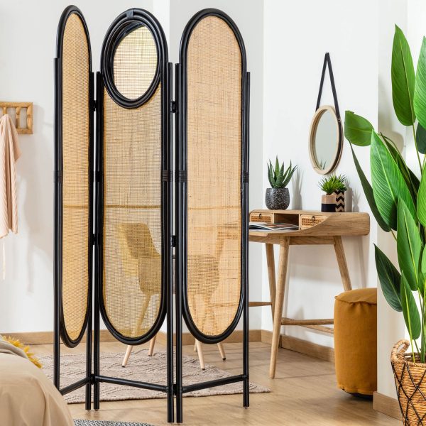 Kave Home Roomdivider 'Lalita' met spiegel