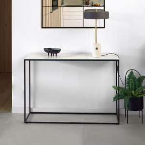 Kave Home Sidetable 'Rewena' Keramiek met marmer-look 110cm