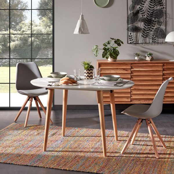 Kave Home Uitschuifbare Ovale Eettafel 'Oqui' 120 - 200 x 90cm