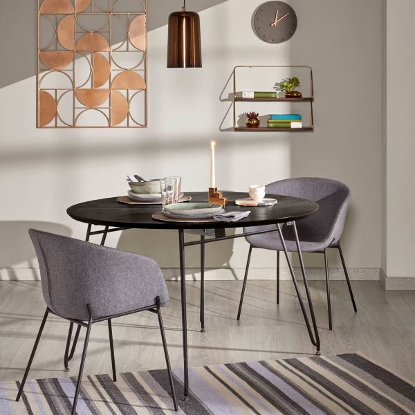 Kave Home Uitschuifbare Ronde Eettafel 'Milian' Ø120 x 120/160/200cm