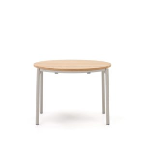 Kave Home Uitschuifbare Ronde Eettafel 'Montuiri' 90-170 x 90cm