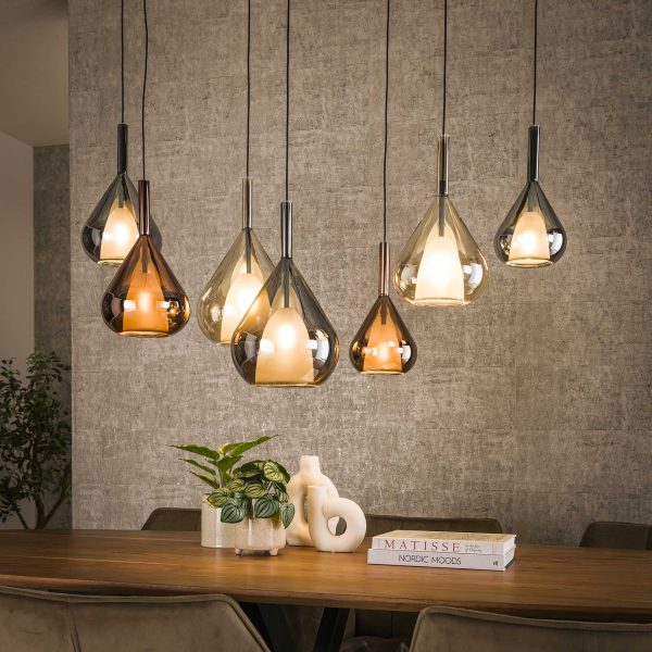 LifestyleFurn Hanglamp 'Cristine' Glas