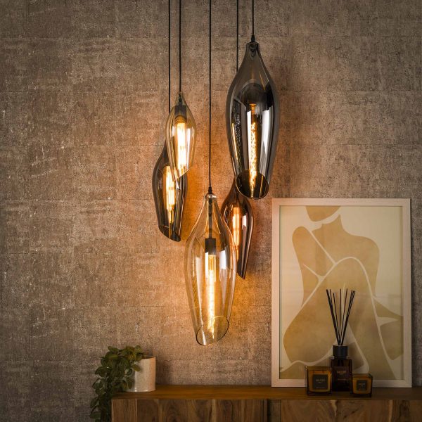 LifestyleFurn Hanglamp 'Luvia' Glas