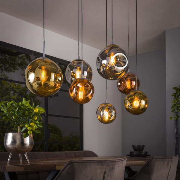 LifestyleFurn Hanglamp 'Yair' Glas