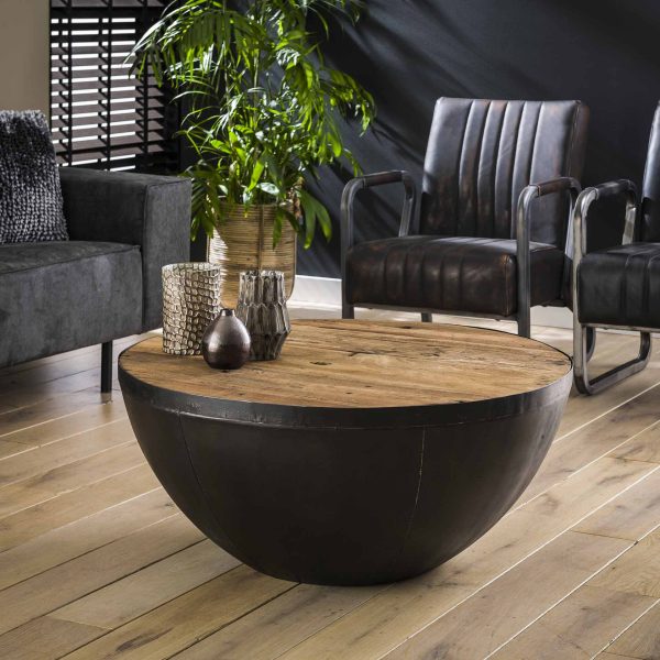 LifestyleFurn Salontafel 'Raft' kleur Zwart / Naturel