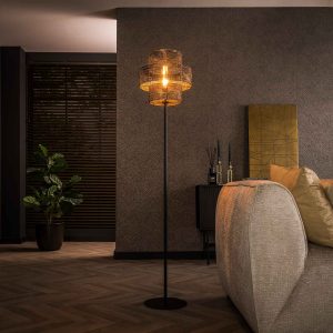 LifestyleFurn Vloerlamp 'Jaamal' 165cm hoog