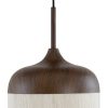 Light & Living Hanglamp 'Dania' Houtlook en touw