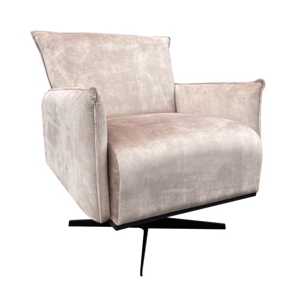 Livingfurn Draaibare Fauteuil 'Philippe' Velvet