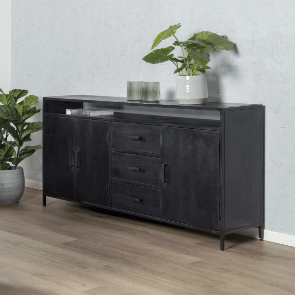 Livingfurn Dressoir 'Kala' 180cm met open vak