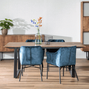 Livingfurn Eettafel 'Valdez' kleur Naturel