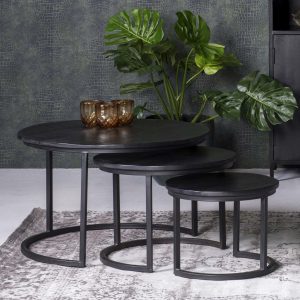 Livingfurn Salontafel 'Kala' Set van 3 stuks