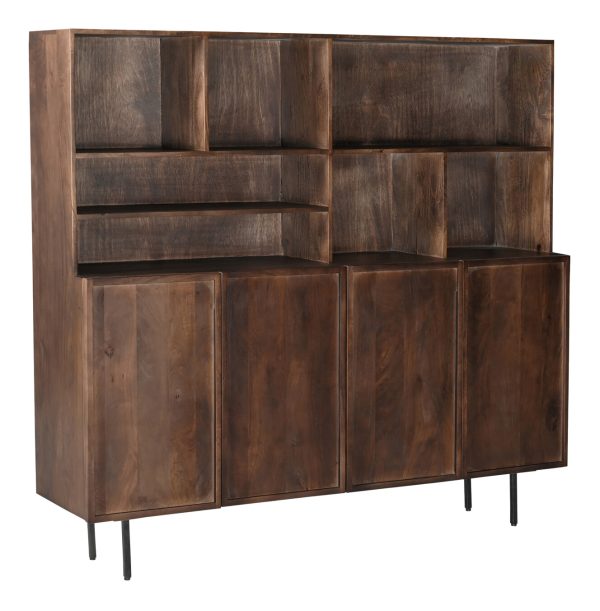 Livingfurn Wandkast 'Elan Brown' Mangohout