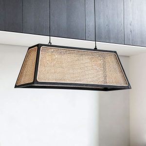 MUST Living Hanglamp 'Raffles' Rotan en teakhout