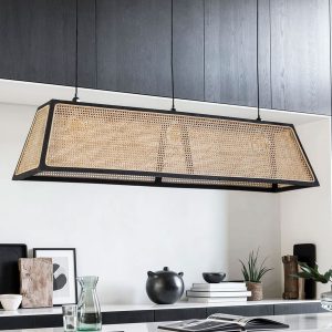 MUST Living Hanglamp 'Raffles' Rotan en teakhout