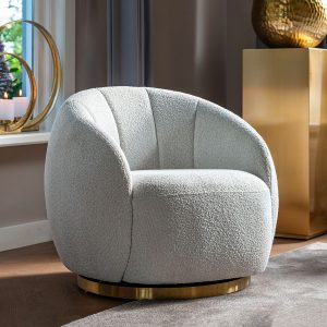 Richmond Draaifauteuil 'Jago' Bouclé