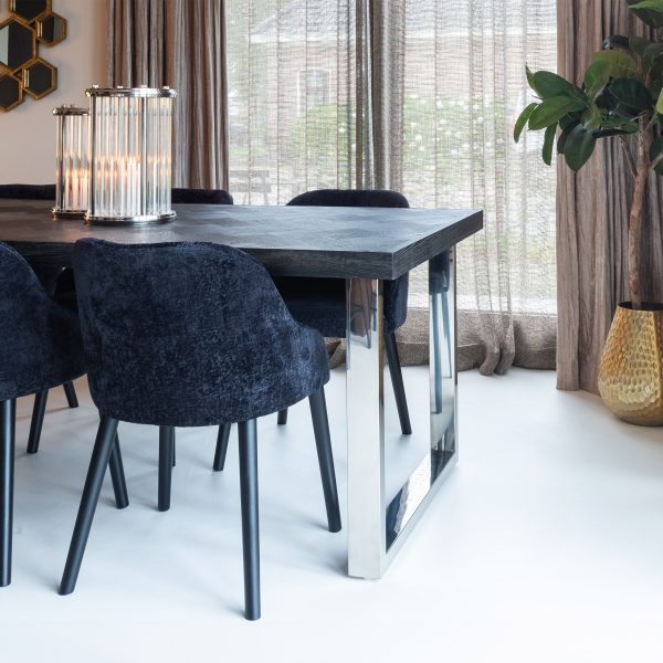 Richmond Eettafel 'Blackbone' Eikenhout en Staal