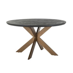 Richmond Ronde Eettafel 'Blackbone' Brass