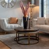 Richmond Ronde Salontafel 'Blackbone' Brass