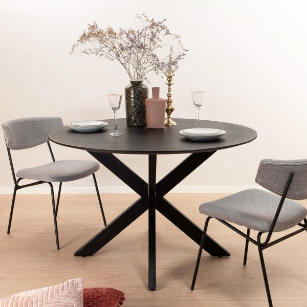 Ronde Eettafel 'Oslo' Black