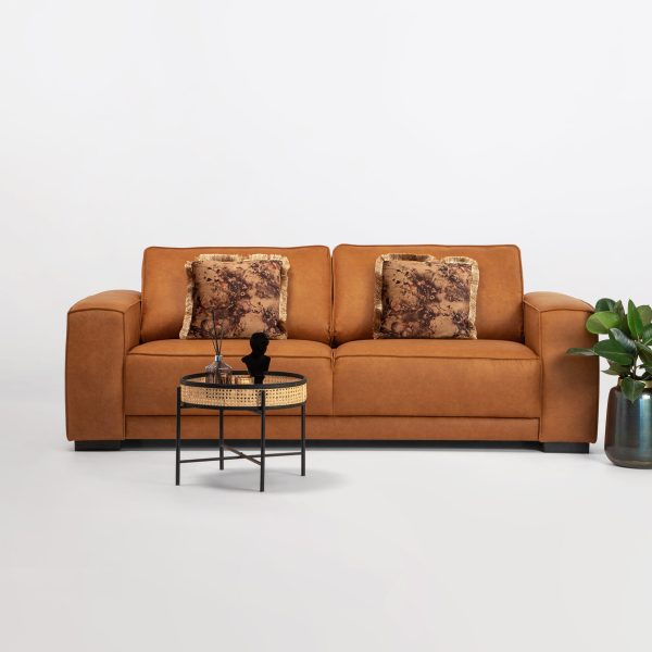 Sohome 4-zits Bank 'Stacie' kleur Cognac