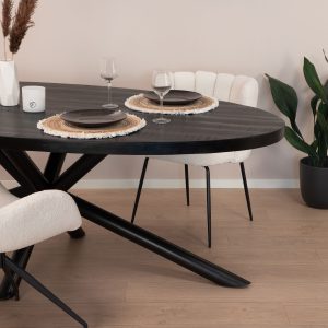 Sohome Ovale Eettafel 'Joshua' Mangohout