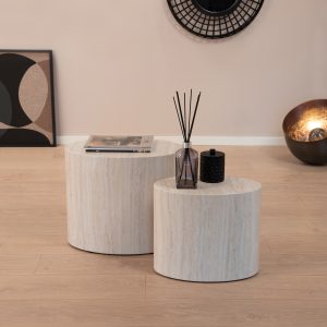 Sohome Ovale Salontafel 'Anke' Set van 2 stuks