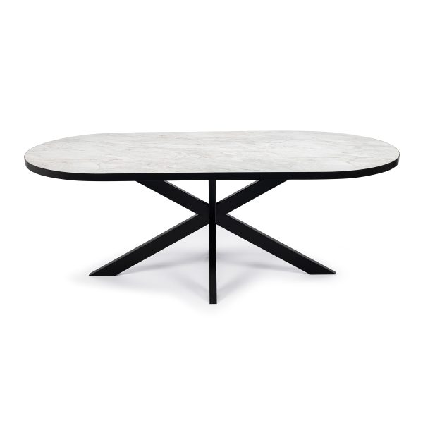 Stalux Plat Ovale eettafel 'Noud' 210 x 100cm