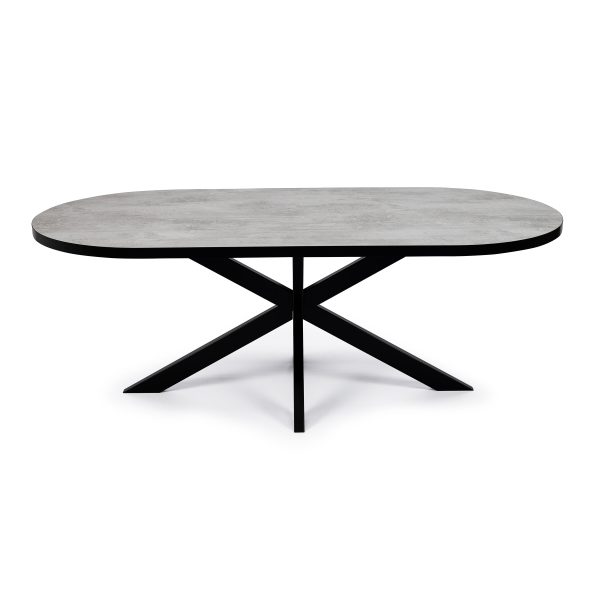 Stalux Plat Ovale eettafel 'Noud' 240 x 100cm