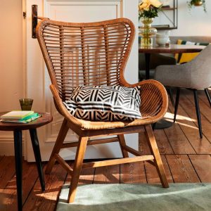 Tom Tailor Fauteuil 'Abdel' Teakhout en rotan