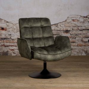 Tower Living Draaibare Fauteuil 'Tropea' Velvet